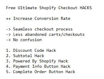 shopify checkout customization
